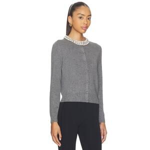 KATIENYC Veronica Beard 100% Wool Daro Cardigan in Dark Heather Gray size XL